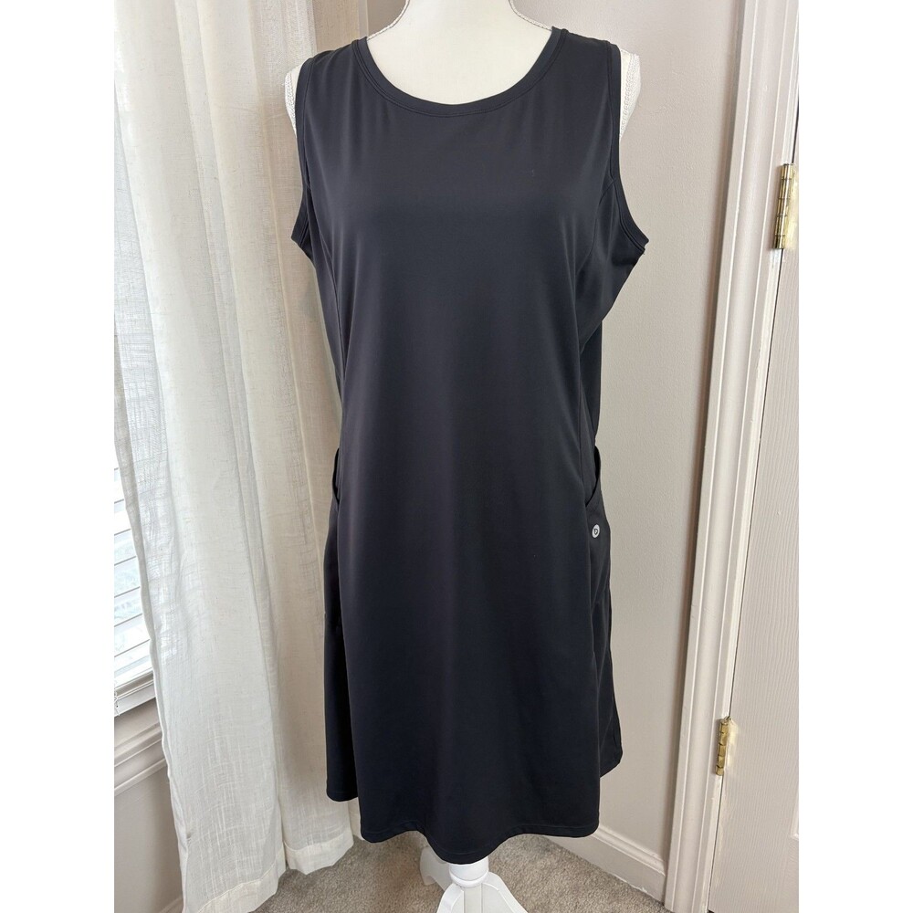 Baleaf Women's Size M Athletic Dress Black Stretch Fit Pockets Sleeveless